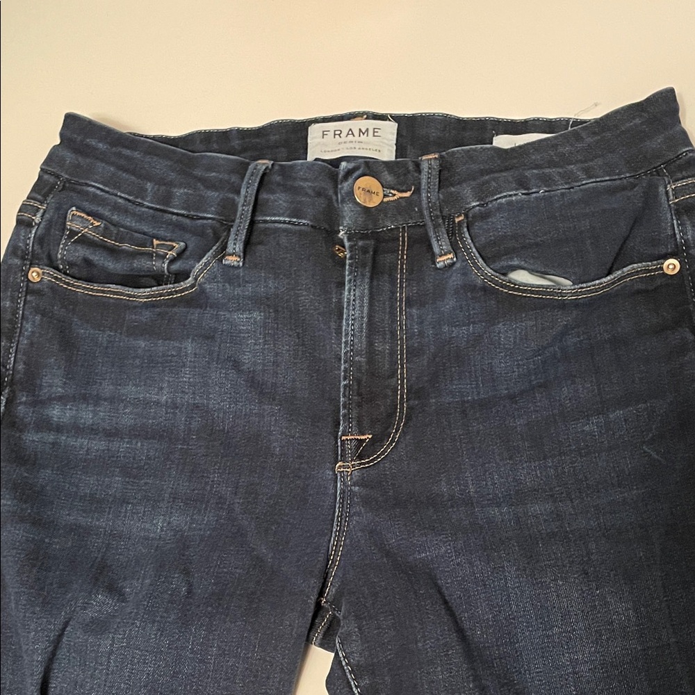 Frame Denim Women's Midnight Blue le Mini Boot Jeans